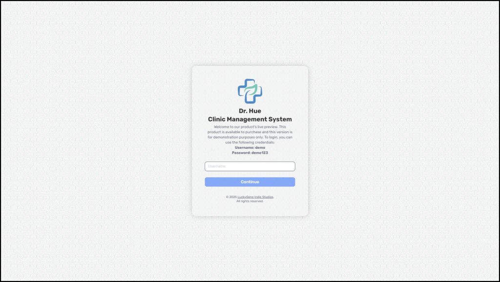 Dr. Hue – Clinic Management System screenshot 3