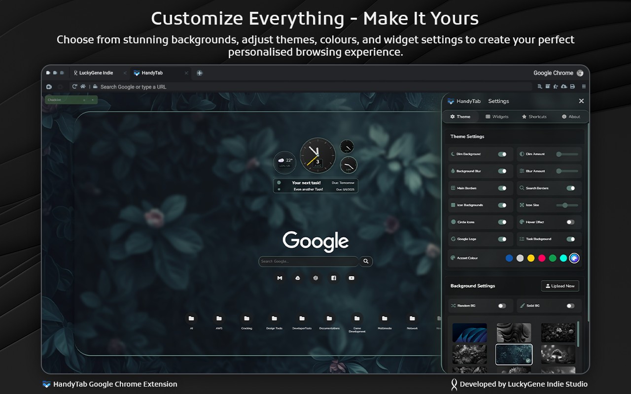 HandyTab Chrome Extension screenshot 2