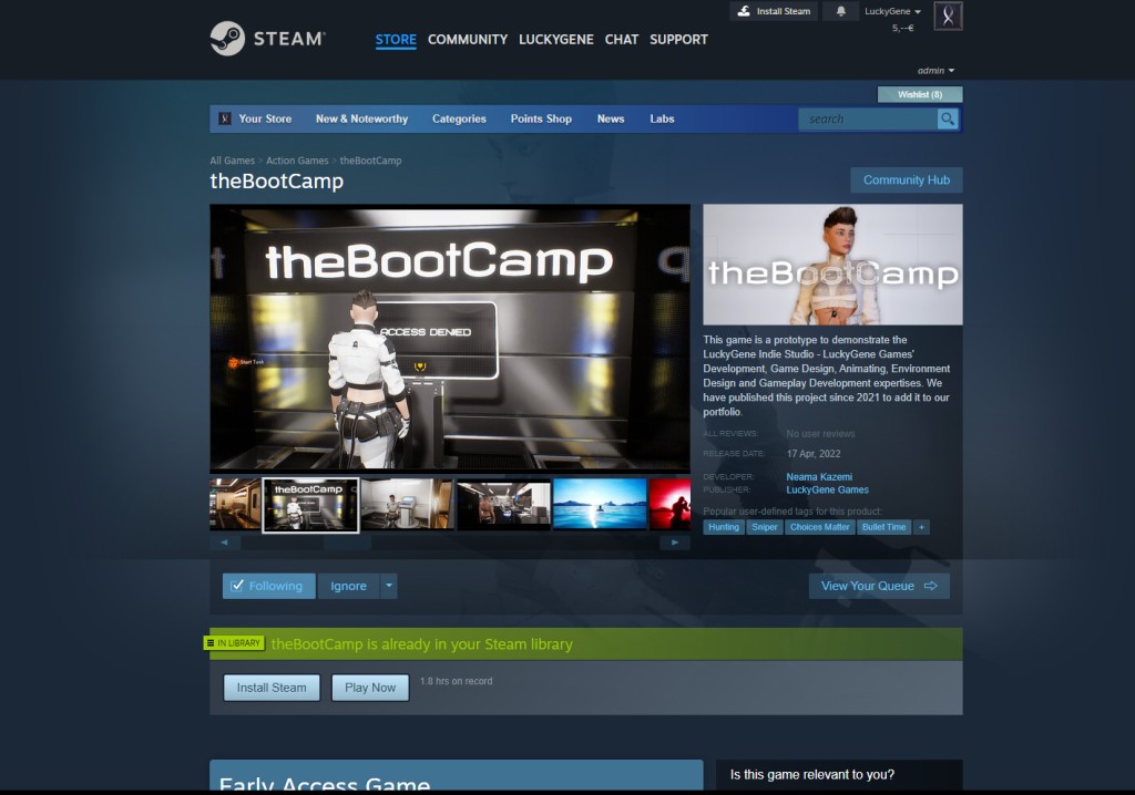 theBootCamp – TPS PC Game screenshot 1